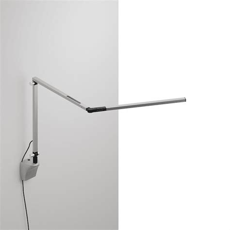 Koncept Ar Sil Wal Z Bar Mini Contemporary Silver Led Wall Mount