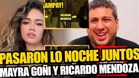 Mayra Goñi y Ricardo Mendoza son captados pasando la noche juntos