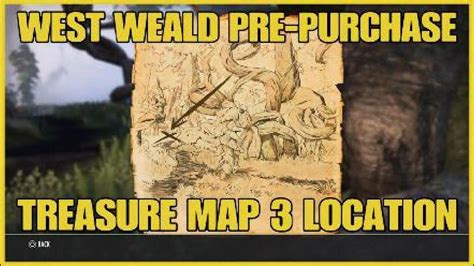 Eso West Weald Pre Purchase Treasure Map 3 Location YouTube