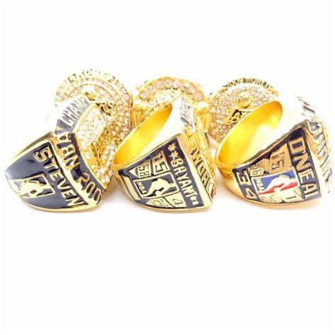 2001-2002-2016-2002-2010-2009 Los Angeles Lakers Championship Rings 6 ...