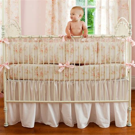 Girl Baby Crib Bedding: Shabby Chenille 2-Piece Crib Bedding