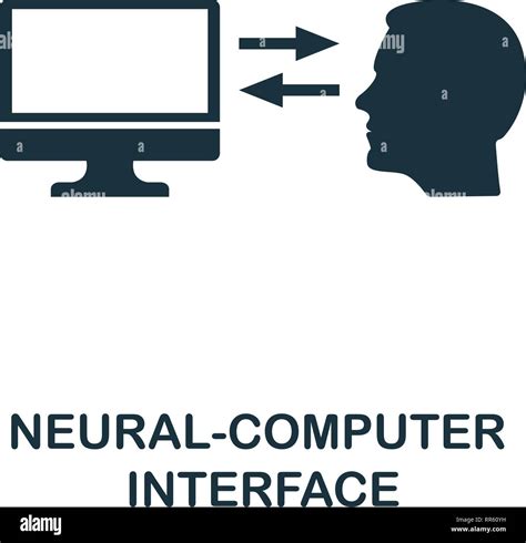 Interfaz Neural Computer Icono Dise O De Estilo Premium De La