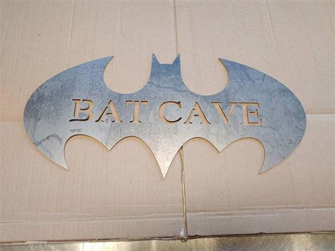 Batman Batcave Entrance Sign Bat Cave Decor Etsy