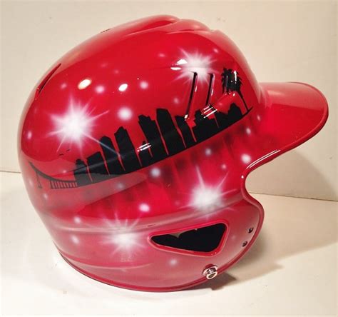 Custom Airbrushed Batting Helmet Painting Your Helmet Etsy