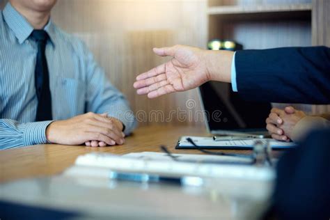 Job Interview For New Staff In The Office Room Stock Image Image Of