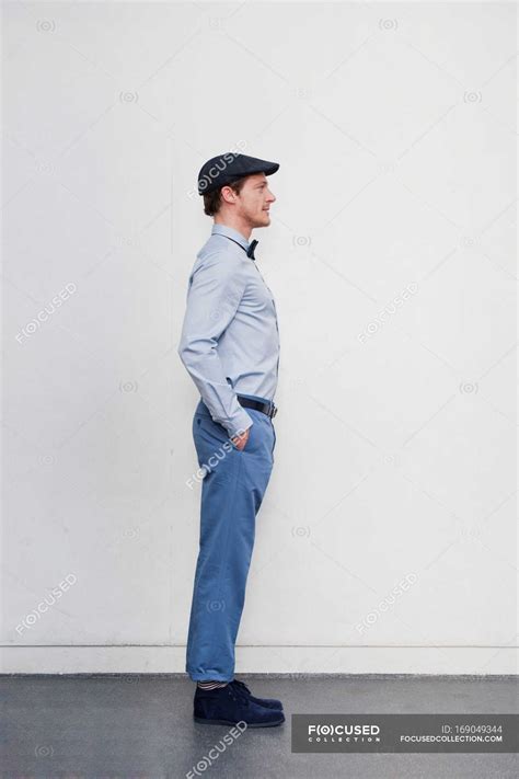 Man Standing Side View