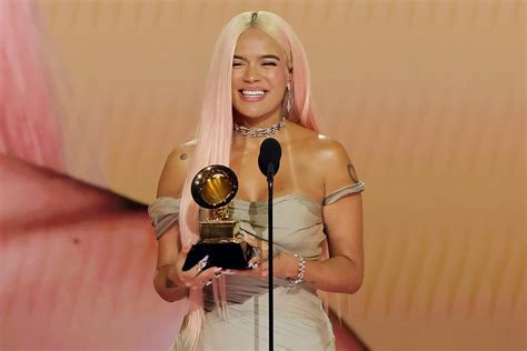 Karol G Celebrates First Time Holding My Own Grammy After Música