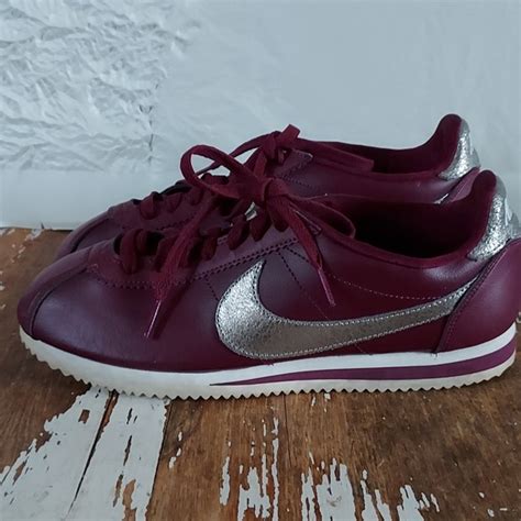 Nike Shoes Nike Purple Sneakers With Silver Logo Size 511 Poshmark