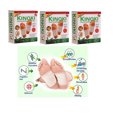 Buy Kinoki Cleansing Detox Foot Patches 30 Adhesive Pads Kit Natural