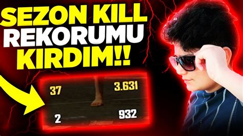 Sezon Kİll Rekorumu Kirdim Pubg Mobile Youtube