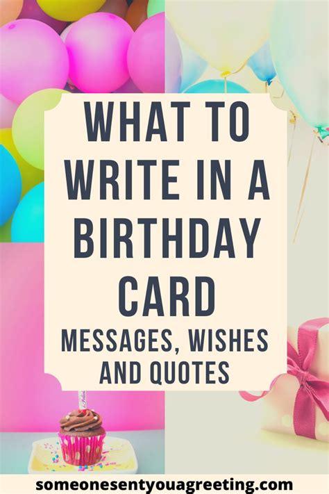 What to write in a birthday card messages wishes and quotes – Artofit