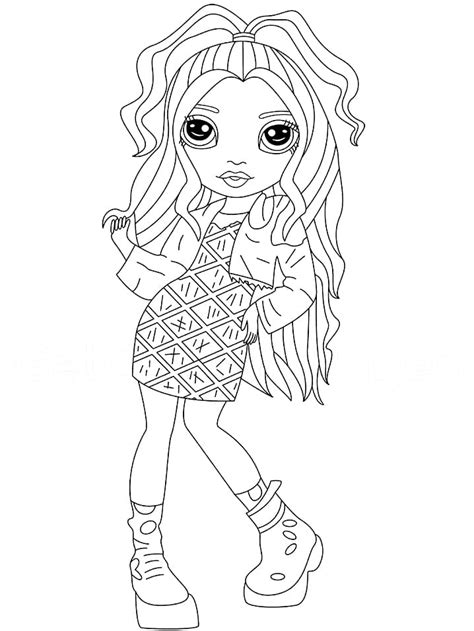 Rainbow High Coloring Pages - Free Printable Coloring Pages for Kids