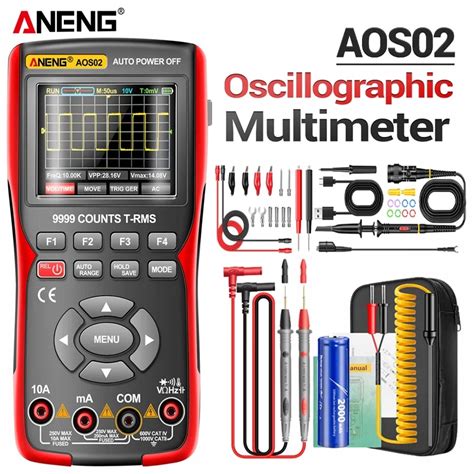 Miernik Multimetr Cyfrowy OSCYLOSKOP ANENG AOS02 ZOYI ZT 702S 2000mAh