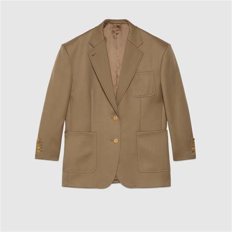 Gucci Wool Jacket With Horsebit Shopstyle