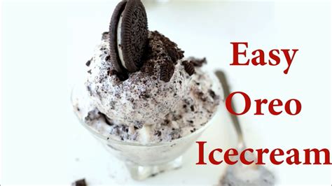 Easy Oreo Ice Cream Recipe 🍨 3 Ingredients Oreo Ice Cream Recipe Youtube