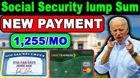 The Social Security Lump Sum Payout Check Social Security Updates