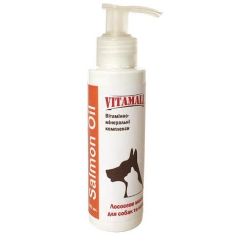 Масло VitamAll Salmon Oil для кошек и собак, лососевое, 100 мл купить в ...