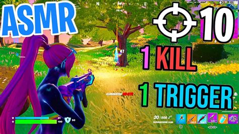 ASMR Gaming Fortnite 1 Kill 1 Trigger Relaxing Mouth Sounds