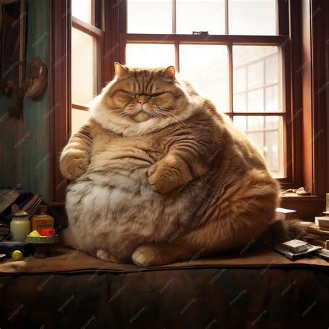 Premium Photo | The Realistic Journey of the World's Fattest Cat