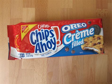 Review Nabisco Oreo Creme Filled Chewy Chips Ahoy Cookies Brand Eating