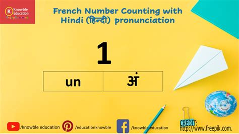 Learn French Counting Numbers With Pronunciation