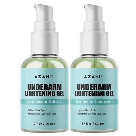 Azani Underarm Lightening Gel| Dark skin from Shaving, Deodorants