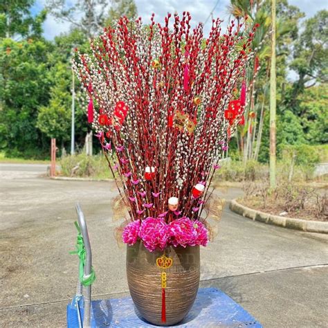 Pussy Willow Arrangement Bountiful Spring Toh Garden Singapore Orchid Plant Flower Grower