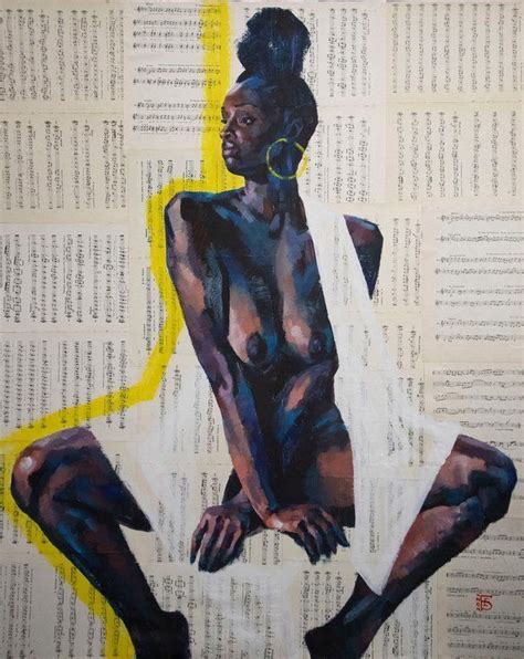 Naked Art Black Art Painting Afrocentric Art Afro Art