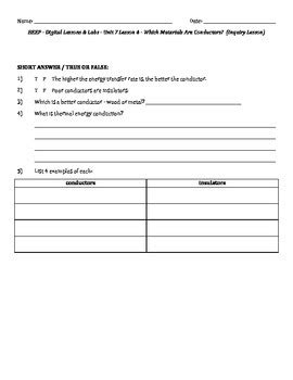 Science Fusion Worksheets For Unit Digital Lesson Grade By Lara Haley