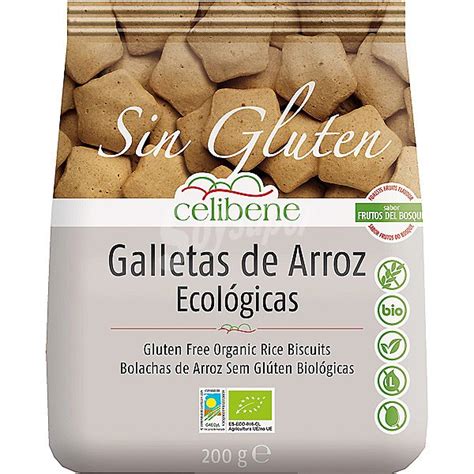 Celibene Galletas de arroz sabor frutos del bosque ecológicas y sin