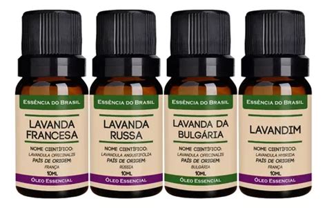 Kit Leos Essenciais De Lavanda Ml Puros E Naturais