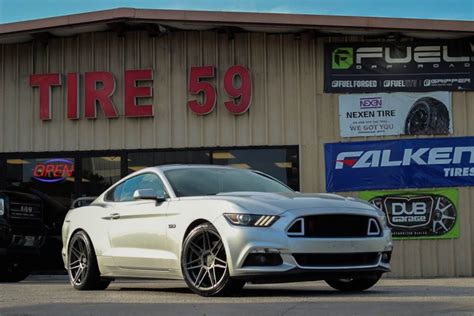 Ford Mustang Gt S550 Silver Ferrada F8 Fr6 Wheel Front