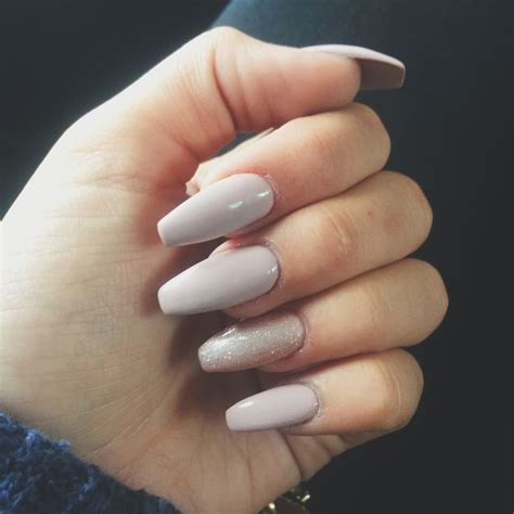 Light Pink Nails With Shimmer Nude Nails Makeup Nails Pink Nails