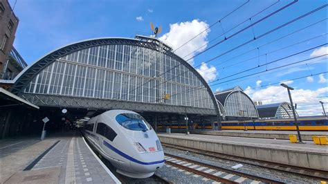 Ice Blauwe Streep Vertrekt Uit Amsterdam Centraal Youtube