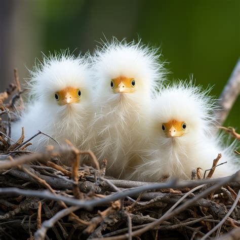 baby egrets nest  stock photo public domain pictures