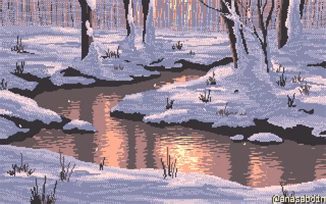 I Drew This Pixel Art Scene Using 8 Colors And Called It Yesterday