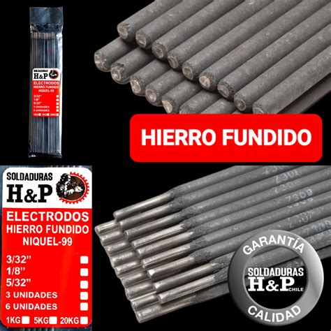 ELECTRODO HIERRO FUNDIDO NIQUEL 99 X 1 8 X 5 KILOS HYP INDUSTRIAL