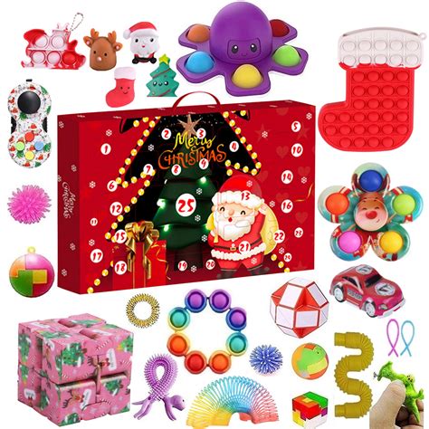 Buy 34Pcs Fidget Advent Calendars 2021 Pop Advent Calendars Its Gift