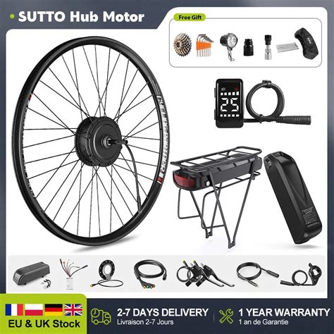 Sutto Ebike Kit De Convers O Do Motor Do Cubo 36v 250w Roda Traseira