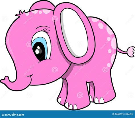 Pink Elephant Vector Illustration Royalty Free Stock Images Image