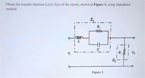 Solved Obtain The Transfer Function E O S