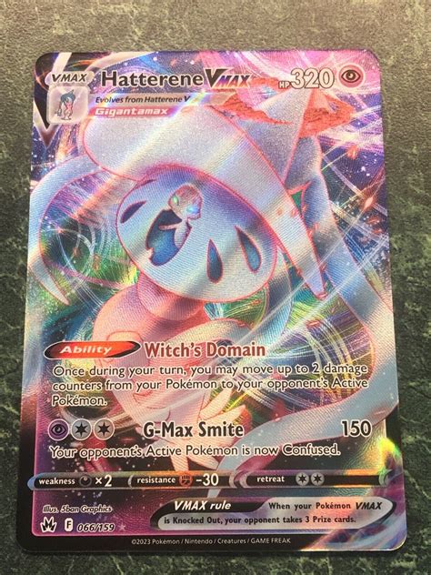 Pok Mon Tcg Hatterene Vmax Crown Zenith Holo Ultra Rare Ebay