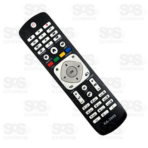 Controle Remoto Philips SmartTV Netflix Maxx 8049 KA 3889