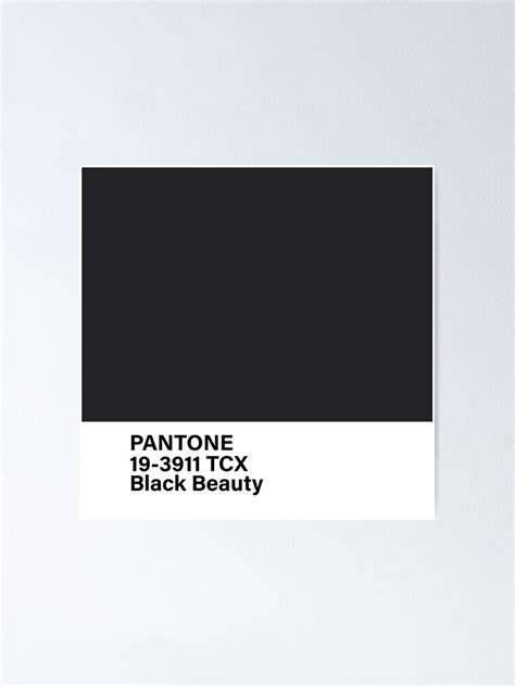 Pantone 19 3911 Tcx Black Beauty Poster For Sale By Princessmi Com