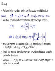 Lecture Pstat Winter Pdf Recap Full Credibility