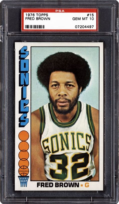 Auction Prices Realized Basketball Cards 1976 Topps Fred Brown