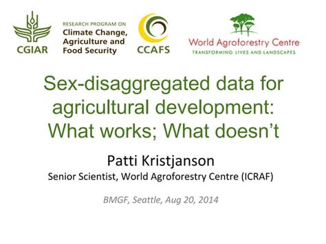 Sex Disaggregated Data For Agricultural Development What Works What