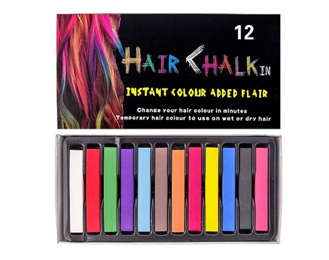 Temporary Hair Colour Dye Hair Chalk Pastels Non Toxic In 12 Pcs Ebay