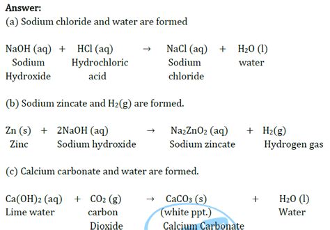 Acids Bases And Salts Class 10 Science Extra Questions With Answers