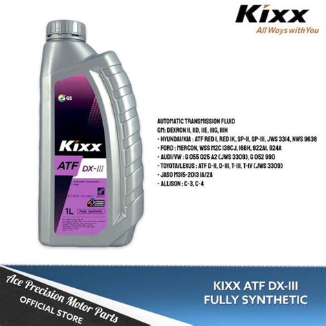 Tools For Life Kixx Atf Dx Iii Fully Synthetic L Lazada Ph